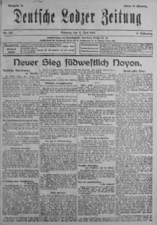 Deutsche Lodzer Zeitung 11 czerwiec 1918 nr 160