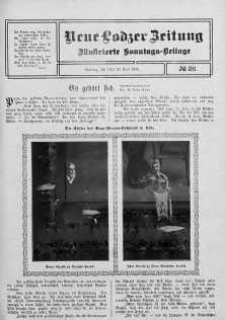 Illustrierte Sonntags Beilage. Neue Lodzer Zeitung 13 - 26 czerwiec 1910 nr 26