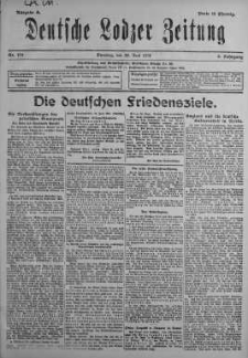 Deutsche Lodzer Zeitung 25 czerwiec 1918 nr 174