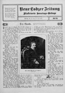 Illustrierte Sonntags Beilage. Neue Lodzer Zeitung 27 czerwiec - 10 lipiec 1910 nr 28