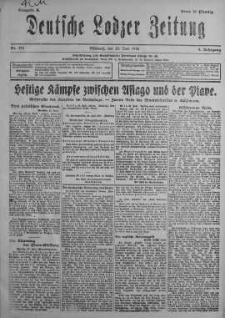 Deutsche Lodzer Zeitung 26 czerwiec 1918 nr 175