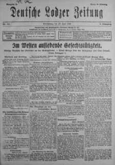 Deutsche Lodzer Zeitung 27 czerwiec 1918 nr 176