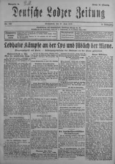 Deutsche Lodzer Zeitung 29 czerwiec 1918 nr 178