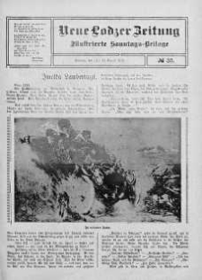 Illustrierte Sonntags Beilage. Neue Lodzer Zeitung 15 - 28 sierpień 1910 nr 35