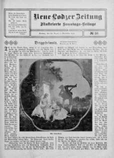 Illustrierte Sonntags Beilage. Neue Lodzer Zeitung 22 sierpień - 4 wrzesień 1910 nr 36