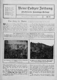 Illustrierte Sonntags Beilage. Neue Lodzer Zeitung 12 - 25 wrzesień 1910 nr 39