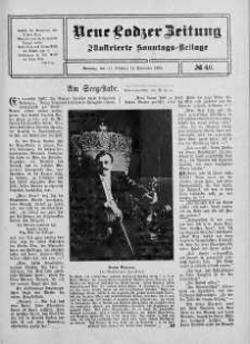 Illustrierte Sonntags Beilage. Neue Lodzer Zeitung 31 październik - 13 listopad 1910 nr 46