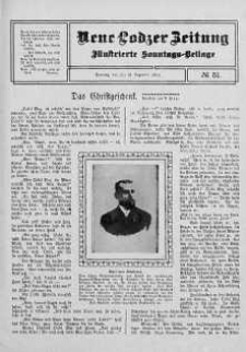 Illustrierte Sonntags Beilage. Neue Lodzer Zeitung 5 - 18 grudzień 1910 nr 51
