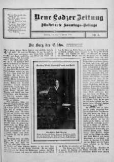 Illustrierte Sonntags Beilage. Neue Lodzer Zeitung 8 - 21 styczeń 1912 nr 4