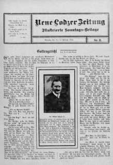 Illustrierte Sonntags Beilage. Neue Lodzer Zeitung 5 - 8 luty 1912 nr 8