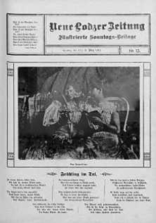 Illustrierte Sonntags Beilage. Neue Lodzer Zeitung 11 - 24 marzec 1912 nr 13