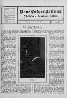 Illustrierte Sonntags Beilage. Neue Lodzer Zeitung 1 - 14 kwiecień 1912 nr 16