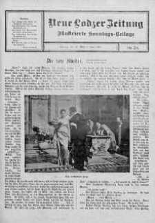 Illustrierte Sonntags Beilage. Neue Lodzer Zeitung 27 maj - 9 czerwiec 1912 nr 24