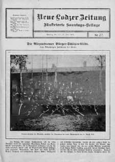 Illustrierte Sonntags Beilage. Neue Lodzer Zeitung 17 - 30 czerwiec 1912 nr 27