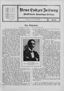 Illustrierte Sonntags Beilage. Neue Lodzer Zeitung 1 - 14 lipiec 1912 nr 29