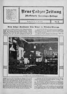 Illustrierte Sonntags Beilage. Neue Lodzer Zeitung 15 - 28 lipiec 1912 nr 31
