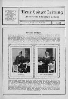Illustrierte Sonntags Beilage. Neue Lodzer Zeitung 22 lipiec - 4 sierpień 1912 nr 32