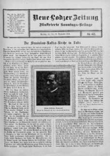 Illustrierte Sonntags Beilage. Neue Lodzer Zeitung 16 - 29 wrzesień 1912 nr 40