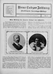 Illustrierte Sonntags Beilage. Neue Lodzer Zeitung 30 grudzień - 12 styczeń 1912/1913 nr 3