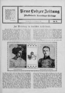 Illustrierte Sonntags Beilage. Neue Lodzer Zeitung 3 - 16 luty 1913 nr 8