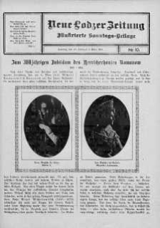 Illustrierte Sonntags Beilage. Neue Lodzer Zeitung 17 luty - 2 marzec 1913 nr 10