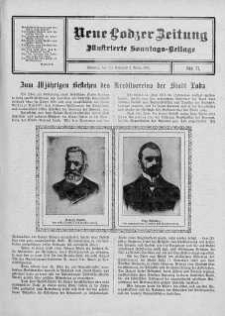 Illustrierte Sonntags Beilage. Neue Lodzer Zeitung 24 luty - 9 marzec 1913 nr 11