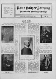 Illustrierte Sonntags Beilage. Neue Lodzer Zeitung 31 marzec - 13 kwiecień 1913 nr 16