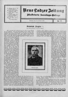 Illustrierte Sonntags Beilage. Neue Lodzer Zeitung 7 - 20 kwiecień 1913 nr 17