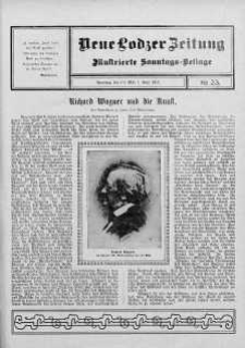 Illustrierte Sonntags Beilage. Neue Lodzer Zeitung 19 maj - 1 czerwiec 1913 nr 23