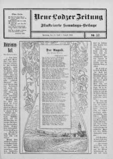 Illustrierte Sonntags Beilage. Neue Lodzer Zeitung 21 lipiec - 3 sierpień 1913 nr 32