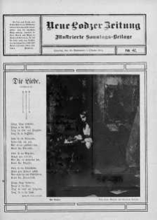 Illustrierte Sonntags Beilage. Neue Lodzer Zeitung 22 wrzesień - 5 październik 1913 nr 41
