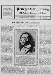 Illustrierte Sonntags Beilage. Neue Lodzer Zeitung 24 listopad - 7 grudzień 1913 nr 50