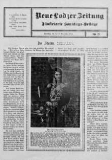 Illustrierte Sonntags Beilage. Neue Lodzer Zeitung 1 - 14 grudzień 1913 nr 51
