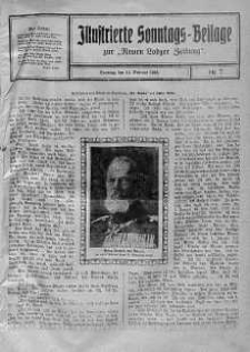 Illustrierte Sonntags Beilage zur Neue Lodzer Zeitung 13 luty 1916 nr 7