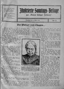 Illustrierte Sonntags Beilage zur Neue Lodzer Zeitung 19 marzec 1916 nr 12