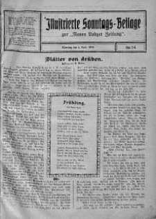 Illustrierte Sonntags Beilage zur Neue Lodzer Zeitung 2 kwiecień 1916 nr 14