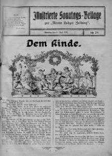 Illustrierte Sonntags Beilage zur Neue Lodzer Zeitung 11 czerwiec 1916 nr 24