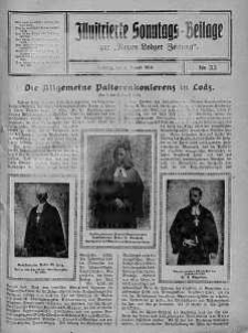 Illustrierte Sonntags Beilage zur Neue Lodzer Zeitung 13 sierpień 1916 nr 33
