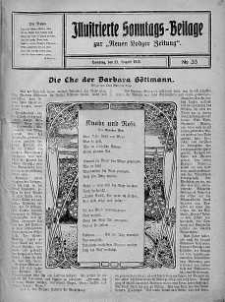 Illustrierte Sonntags Beilage zur Neue Lodzer Zeitung 27 sierpień 1916 nr 35