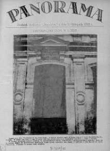 Panorama. Dodatek Niedzielny "Republiki" 25 listopad 1928