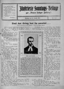 Illustrierte Sonntags Beilage zur Neue Lodzer Zeitung 22 październik 1916 nr 43
