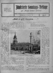 Illustrierte Sonntags Beilage zur Neue Lodzer Zeitung 19 listopad 1916 nr 47