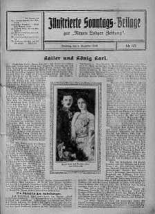 Illustrierte Sonntags Beilage zur Neue Lodzer Zeitung 3 grudzień 1916 nr 49