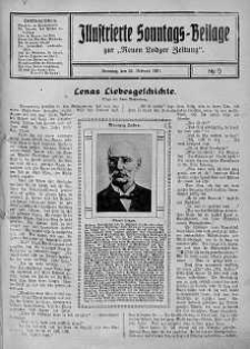 Illustrierte Sonntags Beilage zur Neue Lodzer Zeitung 25 luty 1917 nr 9