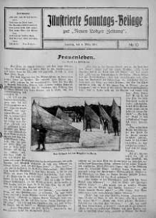 Illustrierte Sonntags Beilage zur Neue Lodzer Zeitung 4 marzec 1917 nr 10