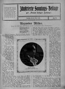 Illustrierte Sonntags Beilage zur Neue Lodzer Zeitung 29 kwiecień 1917 nr 18