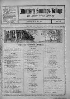 Illustrierte Sonntags Beilage zur Neue Lodzer Zeitung 10 czerwiec 1917 nr 24