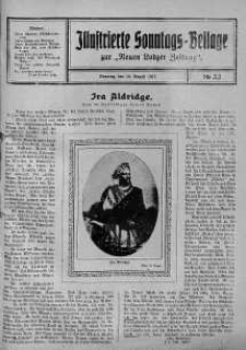 Illustrierte Sonntags Beilage zur Neue Lodzer Zeitung 12 sierpień 1917 nr 33
