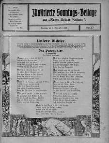 Illustrierte Sonntags Beilage zur Neue Lodzer Zeitung 9 wrzesień 1917 nr 37