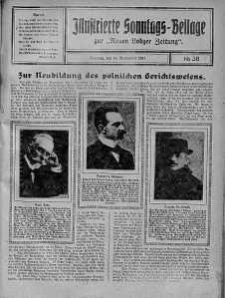 Illustrierte Sonntags Beilage zur Neue Lodzer Zeitung 16 wrzesień 1917 nr 38